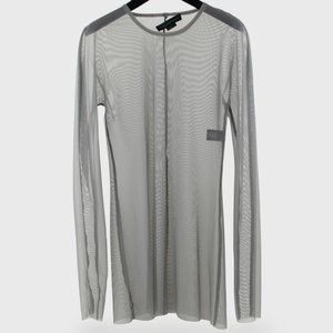 Marie Saint Pierre Slate Mesh Long Sleeve